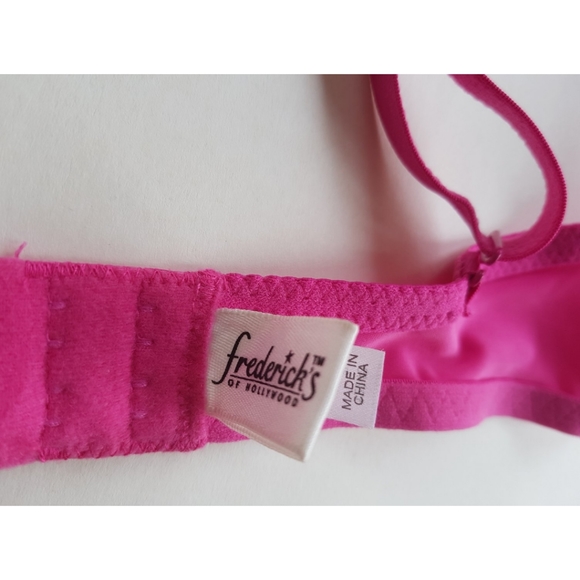Frederick's of Hollywood Pink Lace Push-up Bra - Picture 7 of 13
